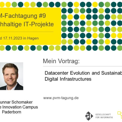 Dr. Gunnar Schomaker (SICP) spricht zur Entwicklung von Rechenzentren und nachhaltigen digitalen Infrastrukturen