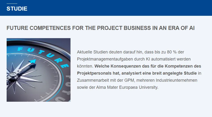 You are currently viewing Survey: Future Competences for the Project Business in an era of Artificial Intelligence