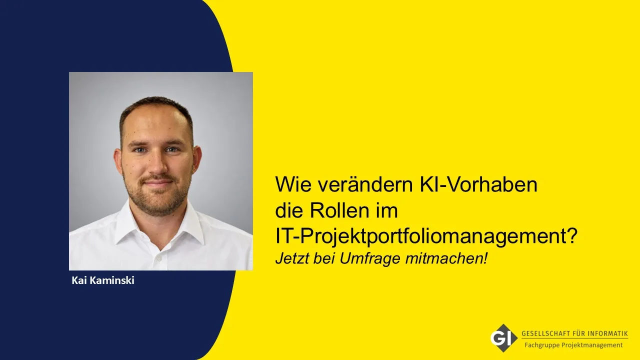 You are currently viewing Interviewpartner:innen gesucht: Wie verändern KI-Vorhaben die Rollen im IT-Projektportfoliomanagement?